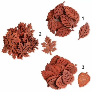 Listy přízdoba 12ks/3cm