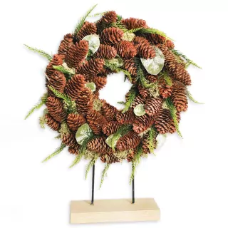 Věnec stojan 32/46cm natural