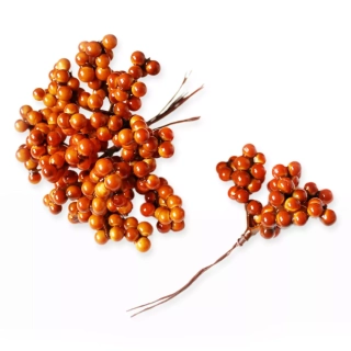 Bobule přízdoba 6ks/11cm oranž