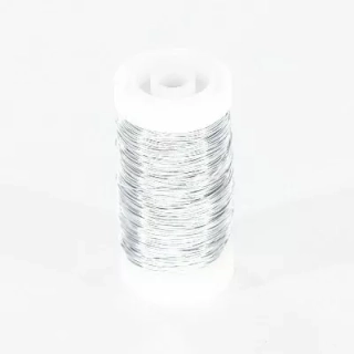 Drát myrtový stříbrný-0,37mm 100g