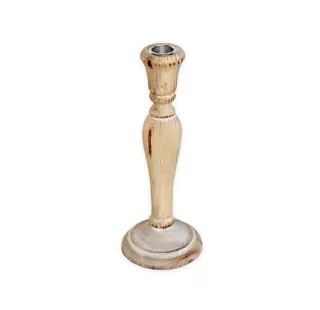 Svícen dřevo 22cm natural