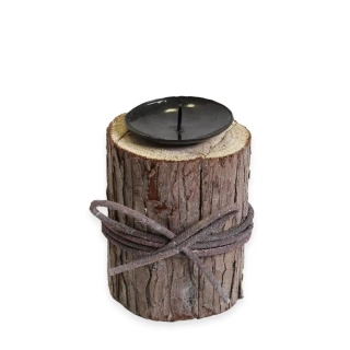 Svícen dřevo pr.10V16cm natural