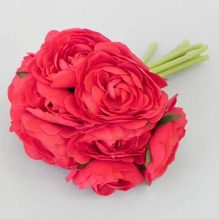 Ranunculus svazek S/10 červená