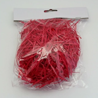 Dřevěná vlna 25g červená