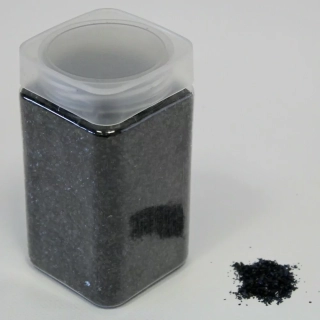 Písek sklo 1-2mm 500g černá