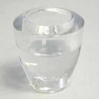 Svíčník sklo čirý pr.6,8x7,5cm
