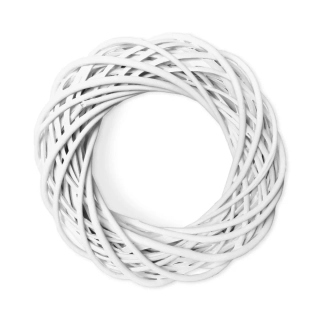 Kruh proutí 25cm/7cm bílá