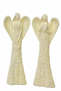Anděl Flo krémový 48,5 cm, mix druhů