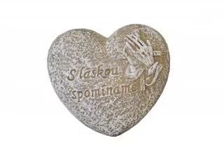 Srdce S láskou spomíname 7x6,5x3,5 cm (SK)