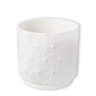 Obal keramika pr.14V12,5cm bílá