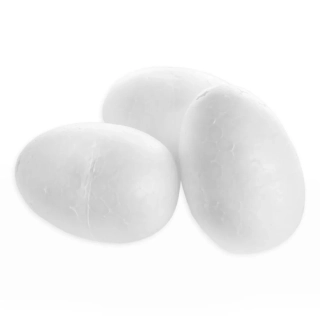 Vajíčka polystyren 6ks/7cm bílá