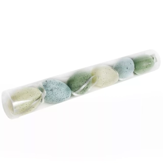 Vajíčka pvc 6ks/6cm zelená mix