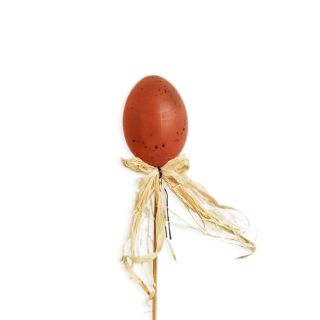 Vajíčko zápich pvc 6ks/4cm natural