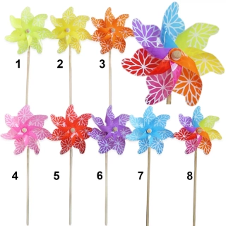 Větrník pvc/dřevo 110cm mix