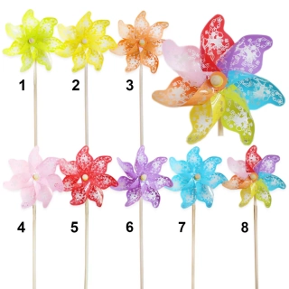 Větrník pvc/dřevo 110cm mix