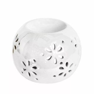 Aromalampa porcelán 10,5x8,2cm bílá