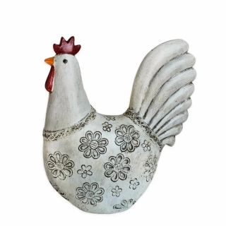  Kohout polyresin 16,5cm natural