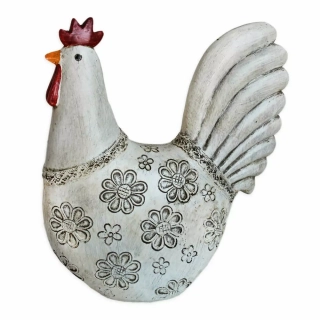  Kohout polyresin 23cm natural