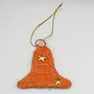 Zvonek závěs sisal oranž