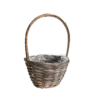  Koš s uchem proutí pr.22cm natural