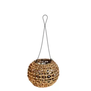 Lucerna proutí/kov 25x19cm natural