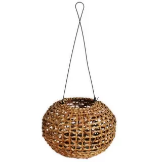 Lucerna proutí/kov 32x21cm natural