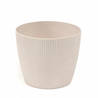 Plastový květináč Magnolia Jumper ECO 190 mm, bílý