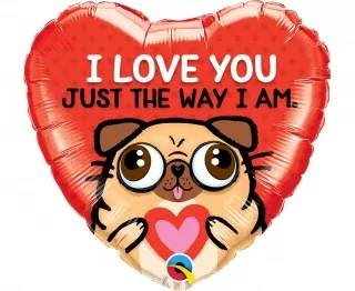 Fóliový balónek 18 palcový QL HRT - I Love You Just The Way I Am