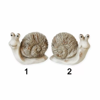 Šnek keramika 7,5cm natural