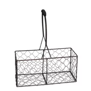  Koš kov 12x24V30,5cm černá