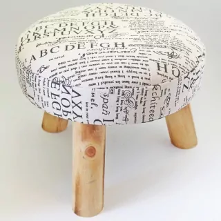 Židlička levandule textil/dřevo 30x27cm