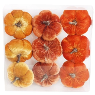 Dýně textil 9ks/7,5 oranž mix