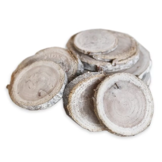  Plátky dřevo 150g šedá