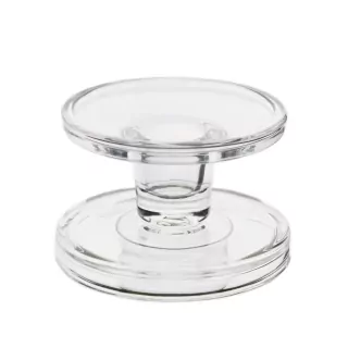  Svícen sklo pr.10V6cm čirá