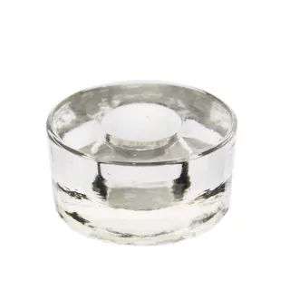  Svícen sklo pr.5,4cm čirá