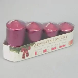 Svíčka Lis.Válec postup/50 S4 LAK bordo