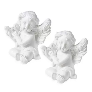 Anděl polyston 2ks/3,5cm bílá