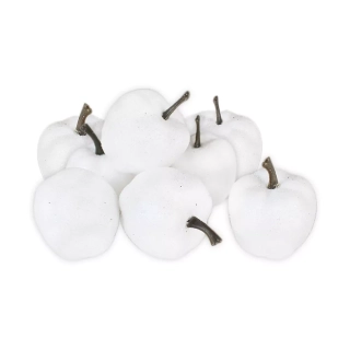 Jablka pěna 8ks/2,5cm bílá