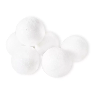 Kulička pěna 6ks/4cm bílá