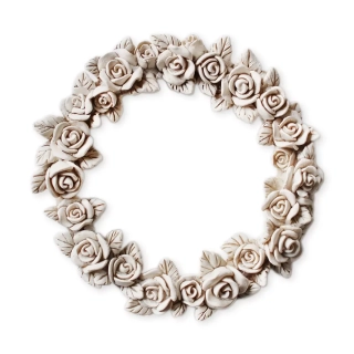  Věnec růže polyresin 17,5cm