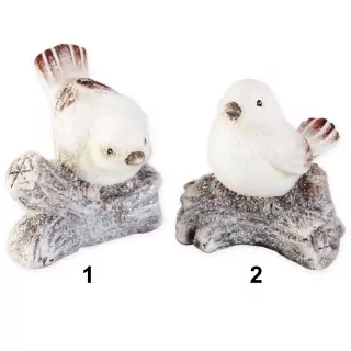 Ptáček na větvi keramika 10cm