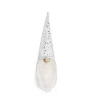 Skřítek textil 13cm bílá
