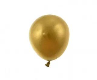 Chromové balónky Gold, B&C, 13 cm, 20 ks.