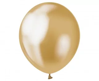 Chromové balónky Gold, B&C, 30 cm, 7 ks.