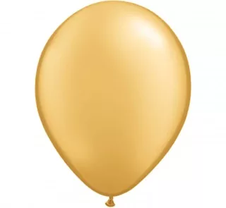 Balónky, metalická zlatá / 25ks