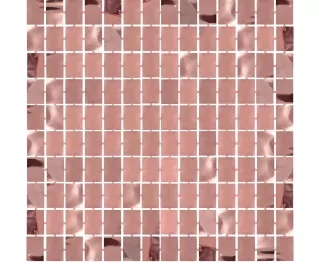 Závěs B&C Square, metalické růžové zlato, 100x200 cm