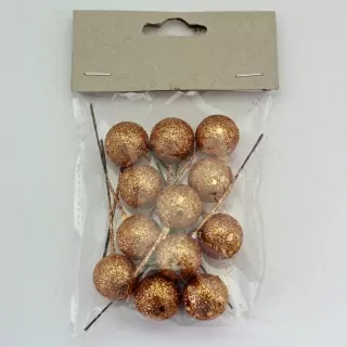 Koule zápich pvc/drát 12ks/pr.2/8cm měděná