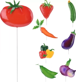 Zelenina kovový zápich 12x53 cm