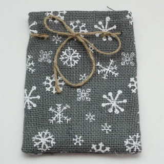 Pytlík juta 18x13cm šedá