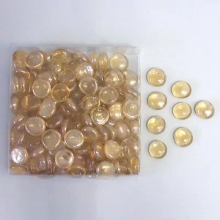 Nugety sklo17-19mm/ 600g čirá losos 